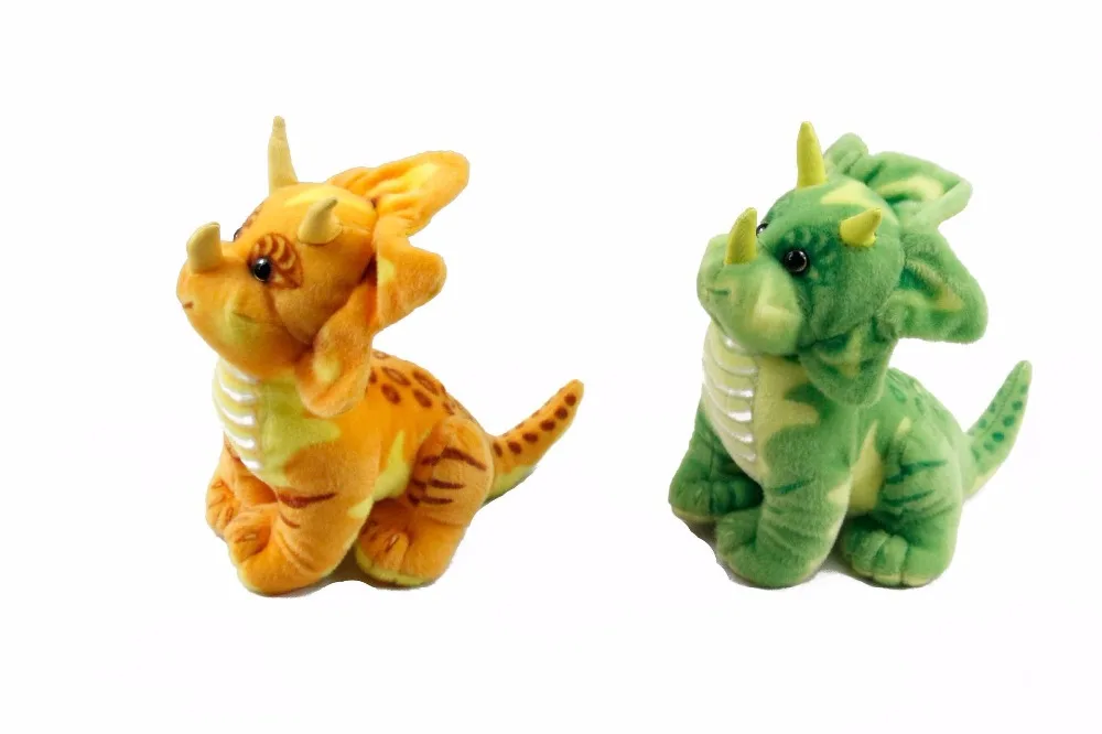 В реальной жизни toy около 30 см мультфильм динозавра трицератопса Плюшевые игрушки Мягкая кукла игрушка Рождественский подарок h0889