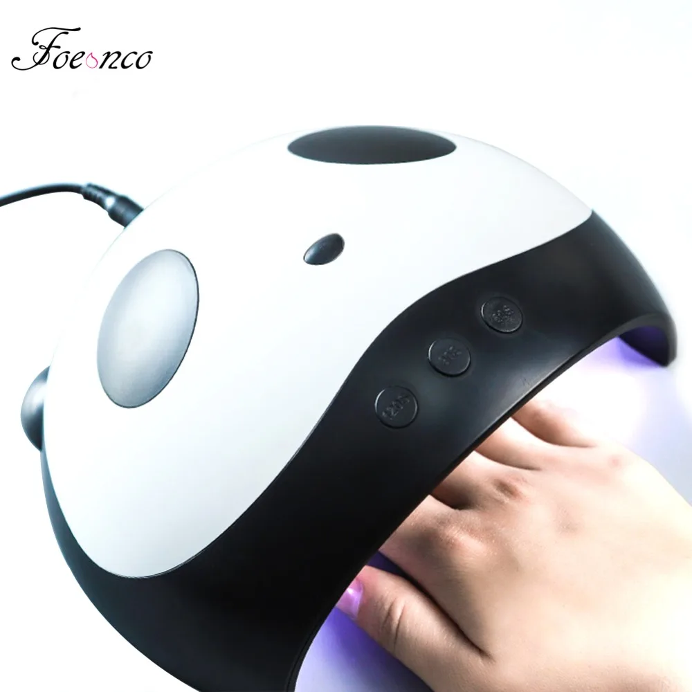 Cute Panda Shaper UV Lamp 36W LED Nail Dryer Manicure Lamps Double Light Auto Motion Drier For Curing Gel Polish Nail Art Tools