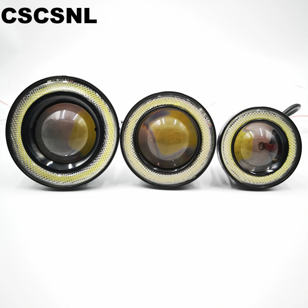 CSCSNL 2 шт. Ангельские глазки противотуманных фар 64 мм 76 89 12V Универсальный COB