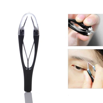 

Professional Automatic Stainless Steel Eyelash Eyebrow Tweezers Face Hair Remover Tweezer Art Gel Picking Make Up Tools