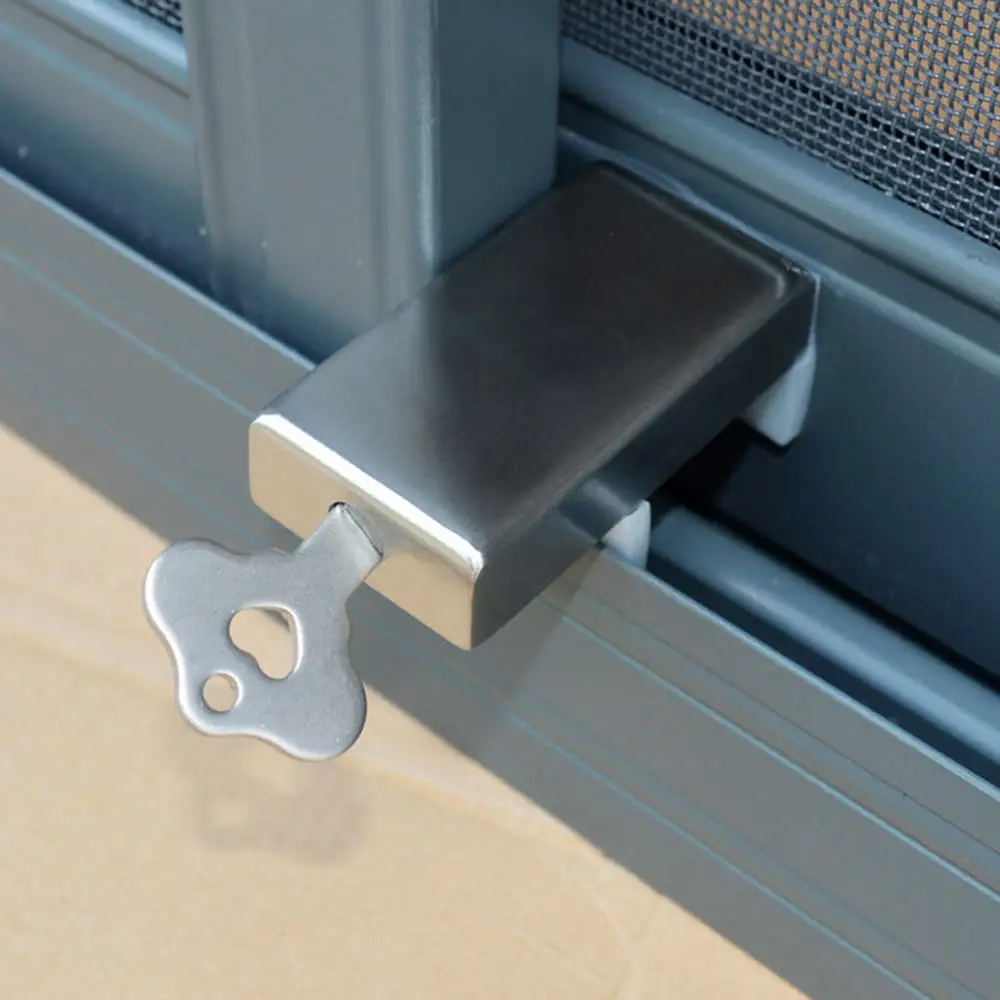 

Stainless Steel Safety Window Lock Anti-Theft Children Protection Lock Sliding Window Locks Door And Window Stoppers