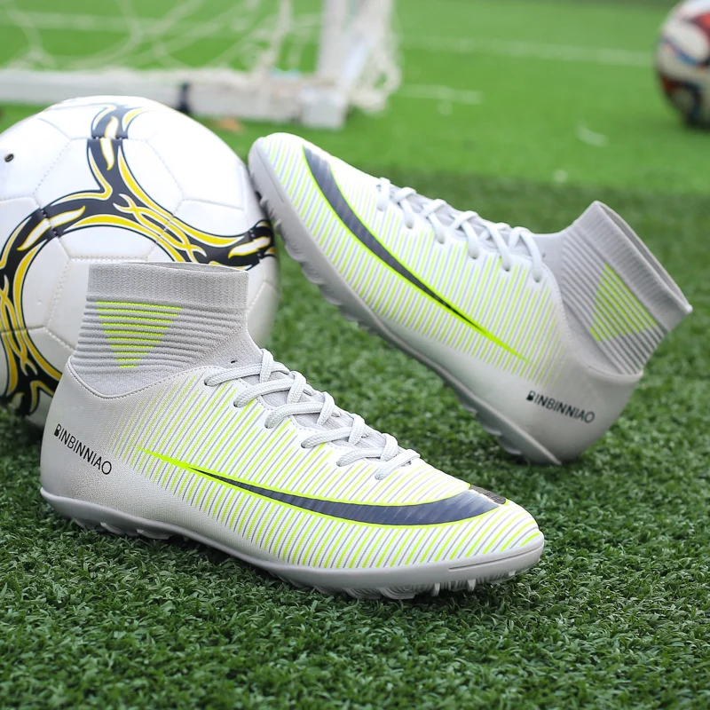 

Football Shoes Boys High Feet Outdoor English Youth Professional Men's Soccer Shoes Minced Sports Shoes Men's Football Boots