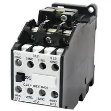 CJX1-16 контактор переменного тока винтовой терминал 110 В 50 Гц катушка 3 фазы 2NO 2NC