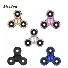 Elsadou EDC Toys Triangular Hand Spinner Metal ADHD Tri Spinner Fidget Spinner