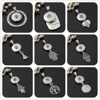 

Hot sale XL5048-XL5057 Simple Lovely Life of tree chain snap necklace 50cm fit 18mm snap buttons fashion snap jewelry