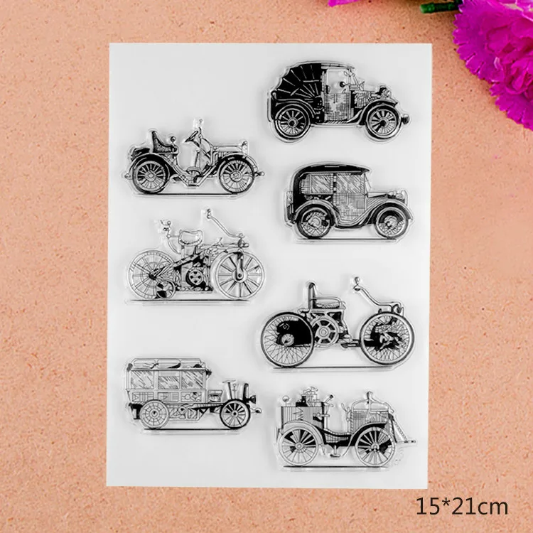 Cars Transparent Clear Silicone Stamps for DIY Scrapbooking/Card Making