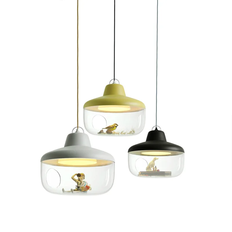 

2018 Eno studio light Acrylic chain Chandelier lamp modern circular Eno studio LED decorate pendant lamp