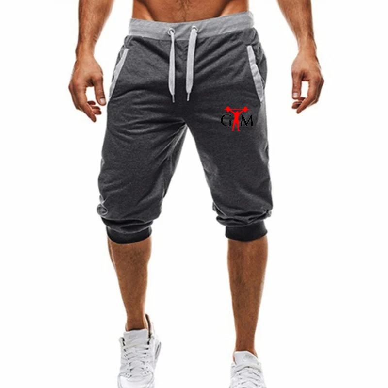 

New Fashion Men Sporting Beaching Shorts Trousers Cotton Bodybuilding Sweatpants Fitness Short Jogger Casual Gyms Men Shorts