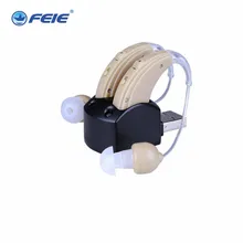 top quality hearing aids rechargeable batteries S-109 double device mini appareil auditif BTE ear Sfree shipping