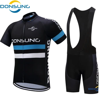 

2019 DONSUNG Cycling Jersey Set Men Short Sleeve Breathable bike Jersey Set Bicycle Mountain Wear Cycling Clothing Ropa Ciclismo