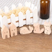 Милое животное деревянное информация памятная фотография клип с мультипликационным рисунком держатель продукта дисплей доска базовое сообщение заметки клипса для заметок