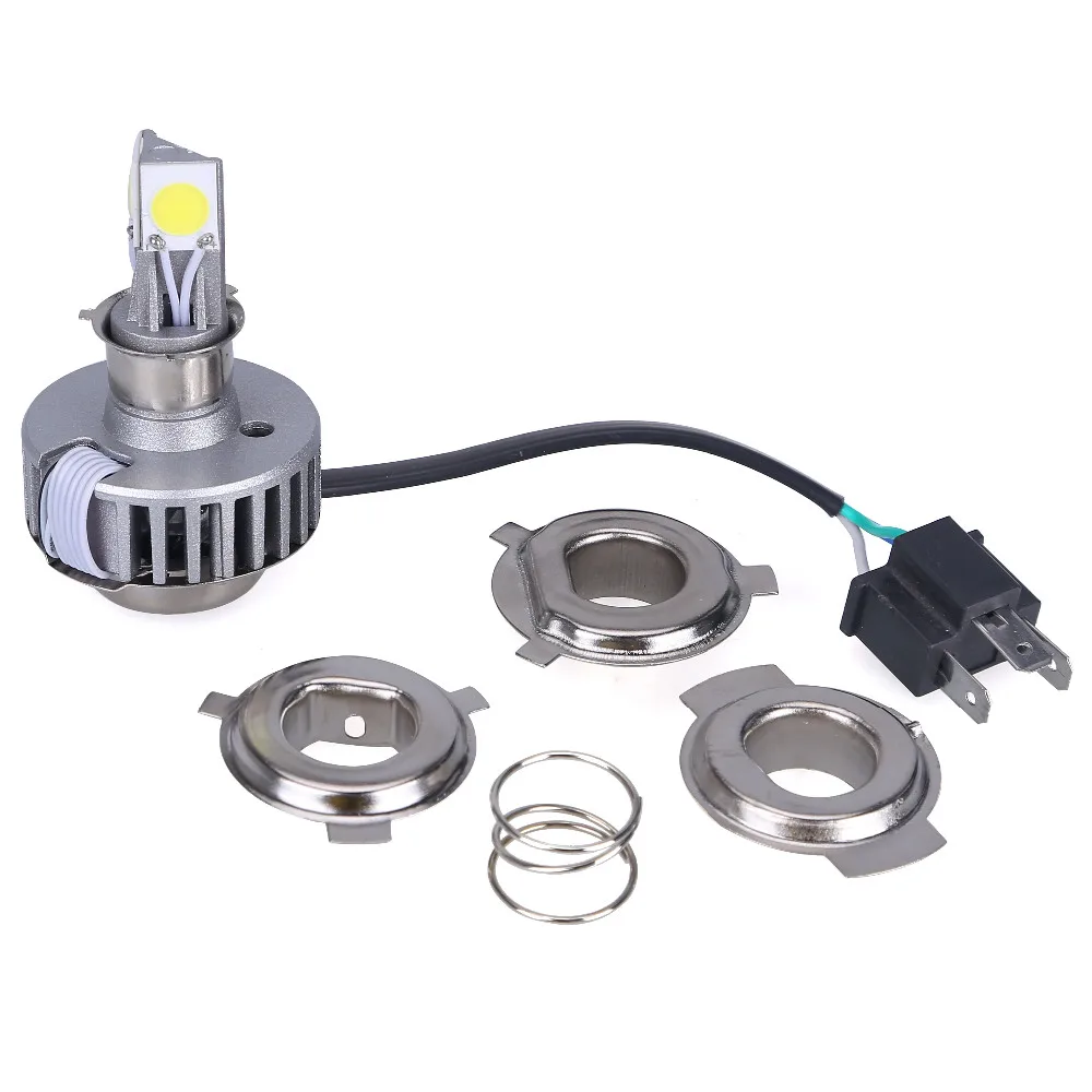 

BA20D H4 Led Headlight Hi Lo Motorcycle Bulb Hi/Lo Xenon Pure White 6000K Headlight Light Lamp Lampada h4 Led Moto Accessories