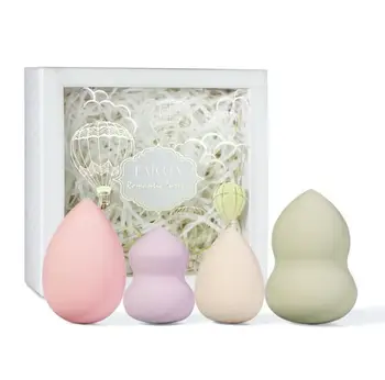 

Top quality makeup tools Brand FAICCIA Romantic Turkish Non-Latex Gourd Drops Beauty Sponges Egg Net Red Egg Puff
