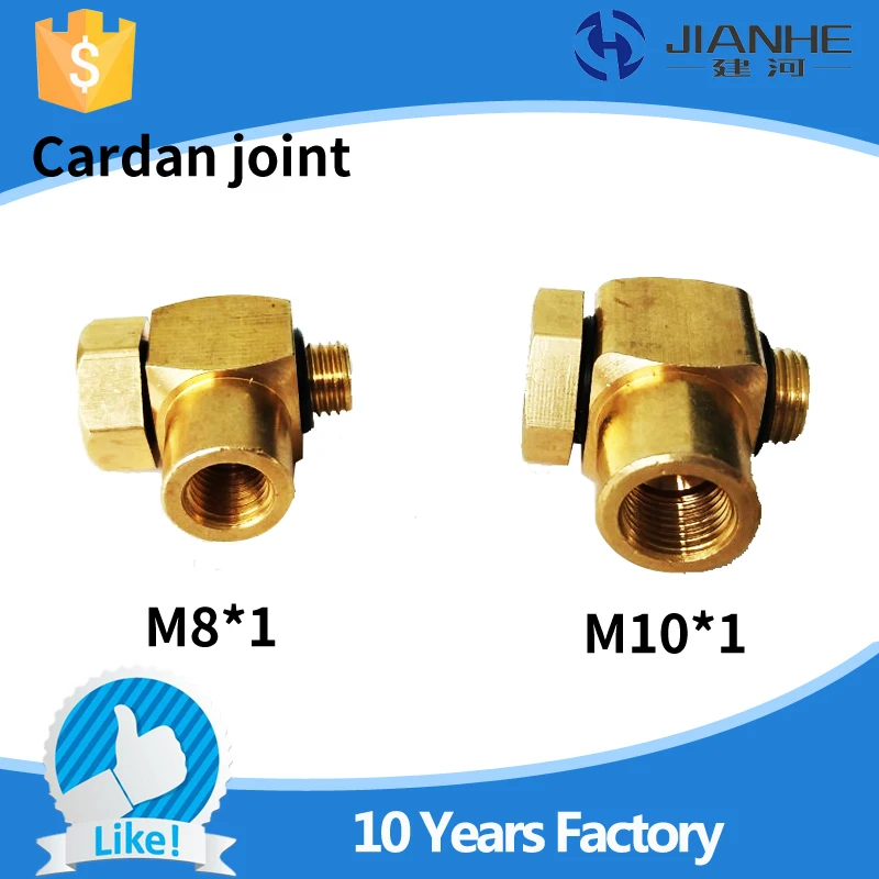 10pc M8*1 M10*1 Brass oil Pipe Fitting/lubricating fittings for central