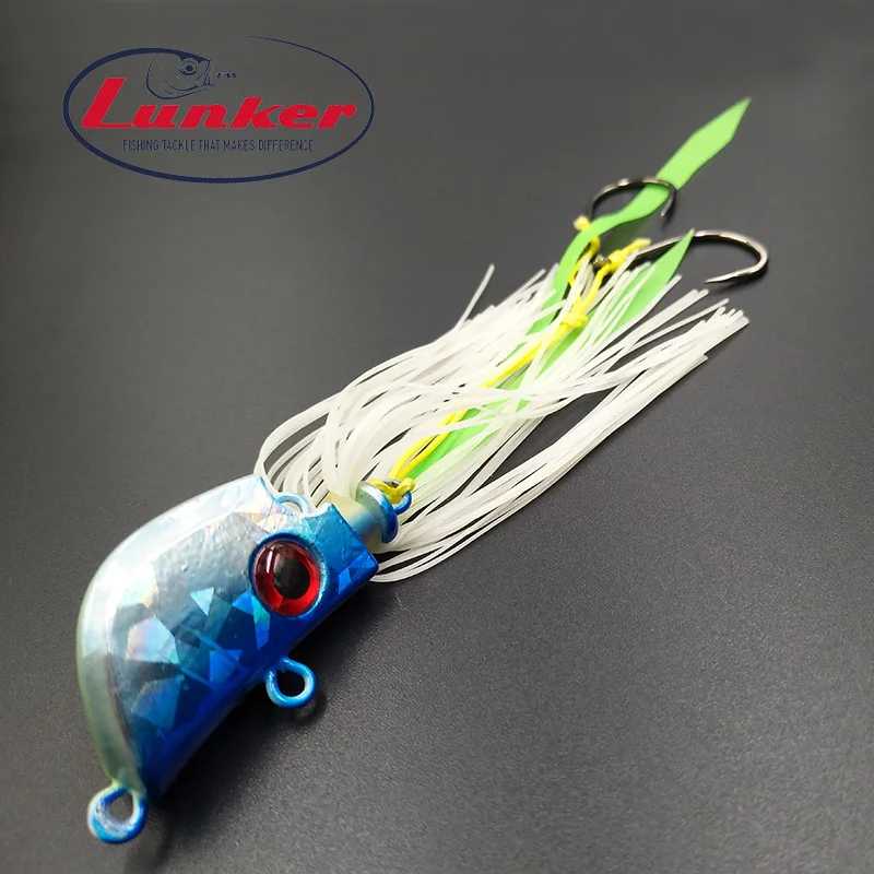 Lunker madai tai kabura rubber 25g 45g 65g 85g metal slow jig head red snapper skirts glow japan salt water tuna marlin inchiku