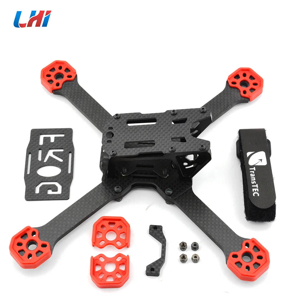 

TransTEC Frog Lite Aluminum Mini X218mm carbon fiber Frame Kit for DIY RC quad FPV Racing Drone High-strength Lightweight F21375