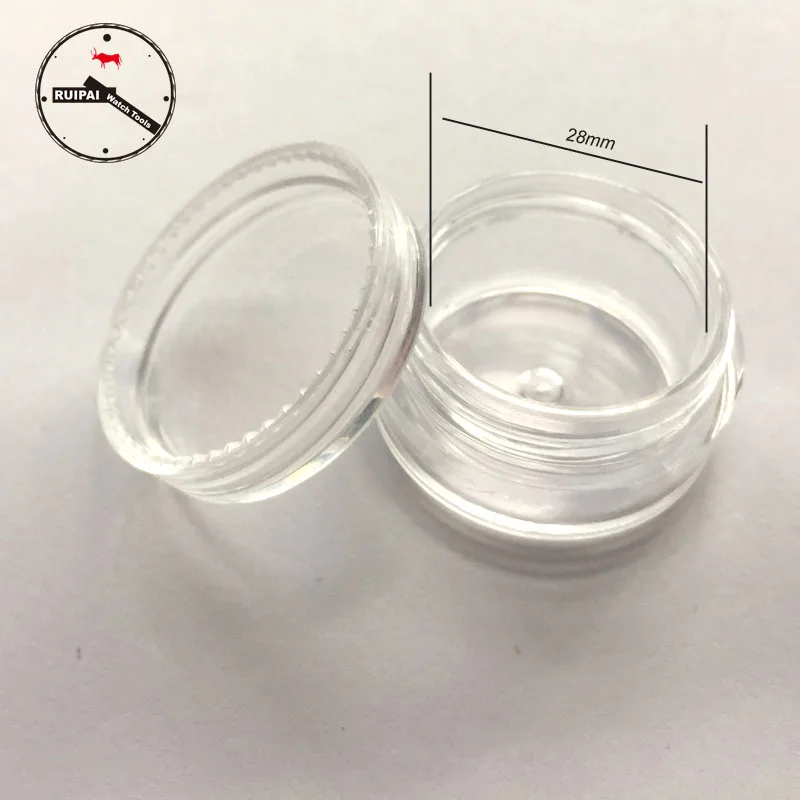 

Wholesale 5pcs/lot Watch Tools Transparent Plastic Watch Parts Box Watch band spring bar box