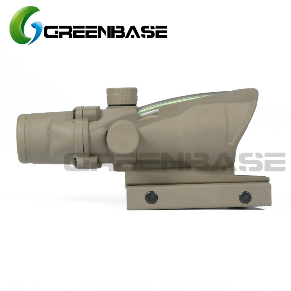 Greenbase ACOG 4x32G Подсветкой Crosshair 223 Баллистических Сетка Тактический Прицел Для m16