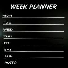2017 New Arrival 60x45cm Week Plan Calendar Chalkboard MEMO Blackboard Wall Sticker Home Decoration Accessories