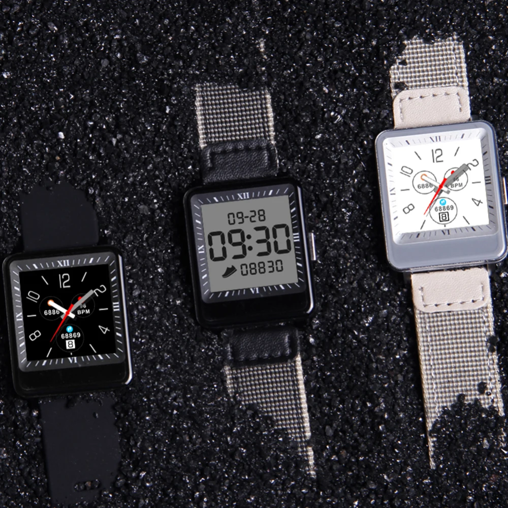Двойной экран Смарт-браслет с монитором сердечного ритма мужские часы IP67 Водонепроницаемый фитнес-трекер Wrisatband Смарт-часы