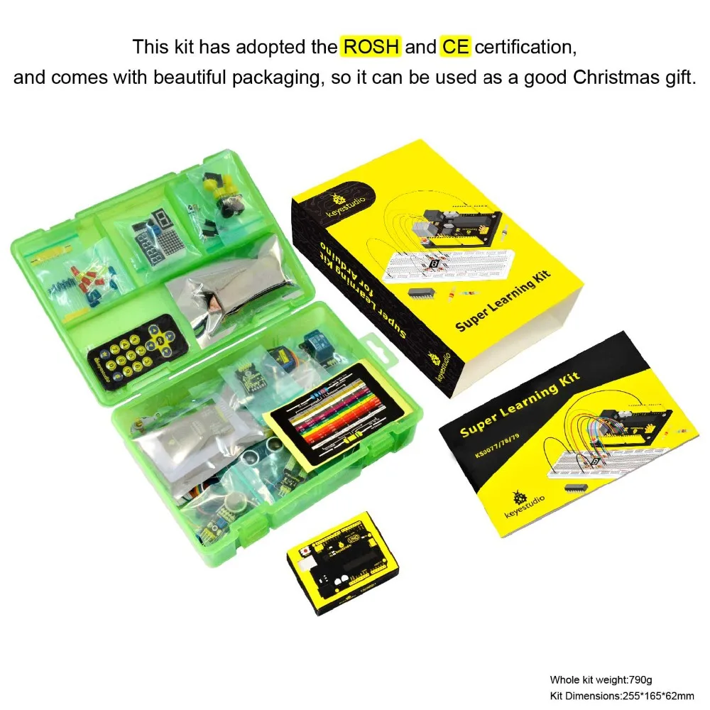 Keyestudio Супер Starter kit/обучения Kit (UNO R3) для Arduino образование W/Подарочная коробка + 32 проектов + Руководство пользователя + PDF (онлайн)