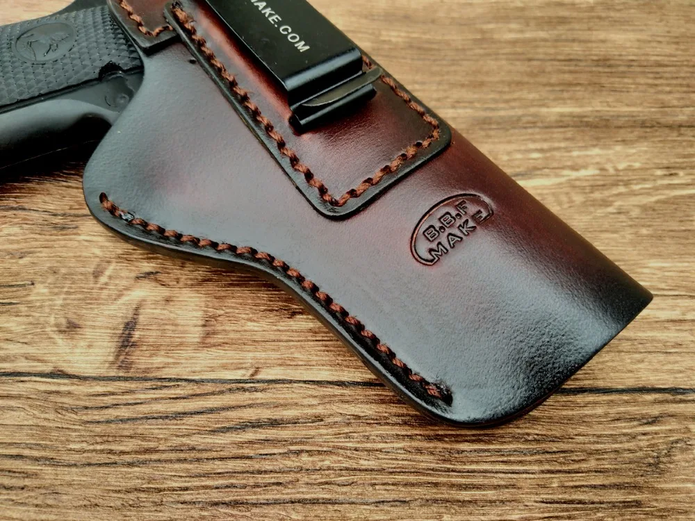 B.B.F MAKE ручной работы IWB/OWB кобура кожаный чехол для: Кольт 1911 кобуры пистолетный