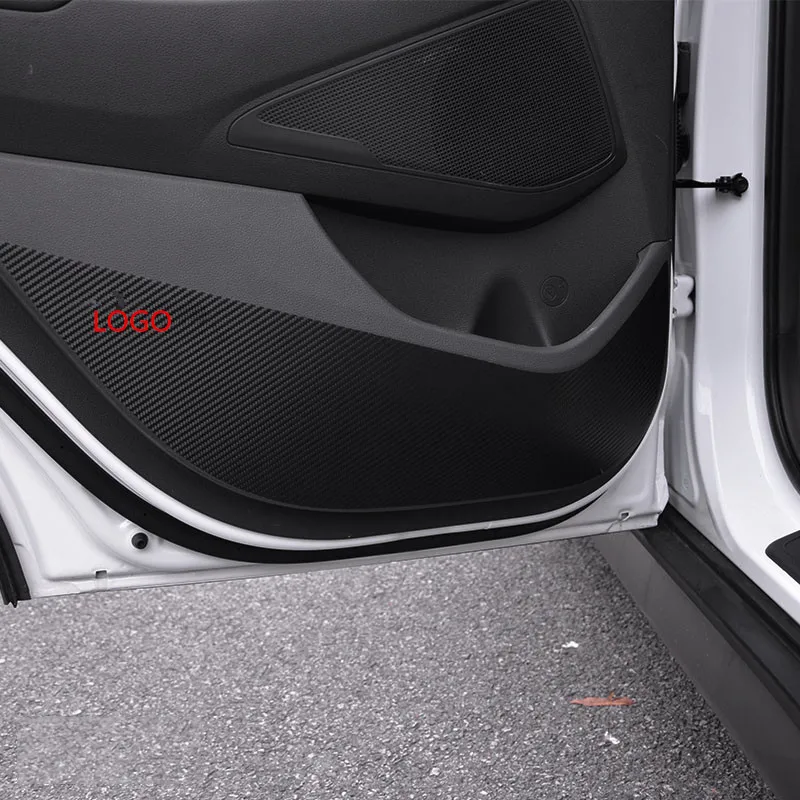 4 шт./компл. Carbin Fibre Anti Kick Pad для Hyundai New Tucson /Elantra 2016 AB030|pad pad|2016 hyundai tucsonpad 2 |