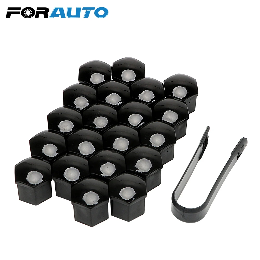 

FORAUTO 20Pcs Car Wheel Nuts Covers Auto Caps Hub Screw Protector Bolt Head Cover Cap Protective Bolt Caps Plastic Car Styling