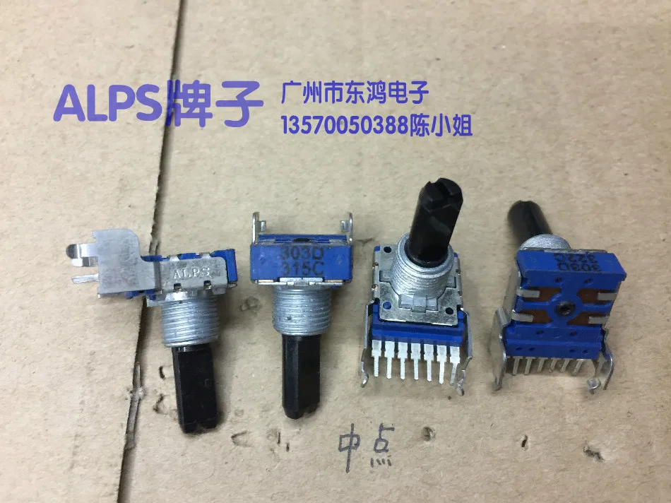 

2PCS/LOT ALPS alpine RK14 type potentiometer D30K, with midpoint shaft length 18mm package, long lines of gongs, support seven f