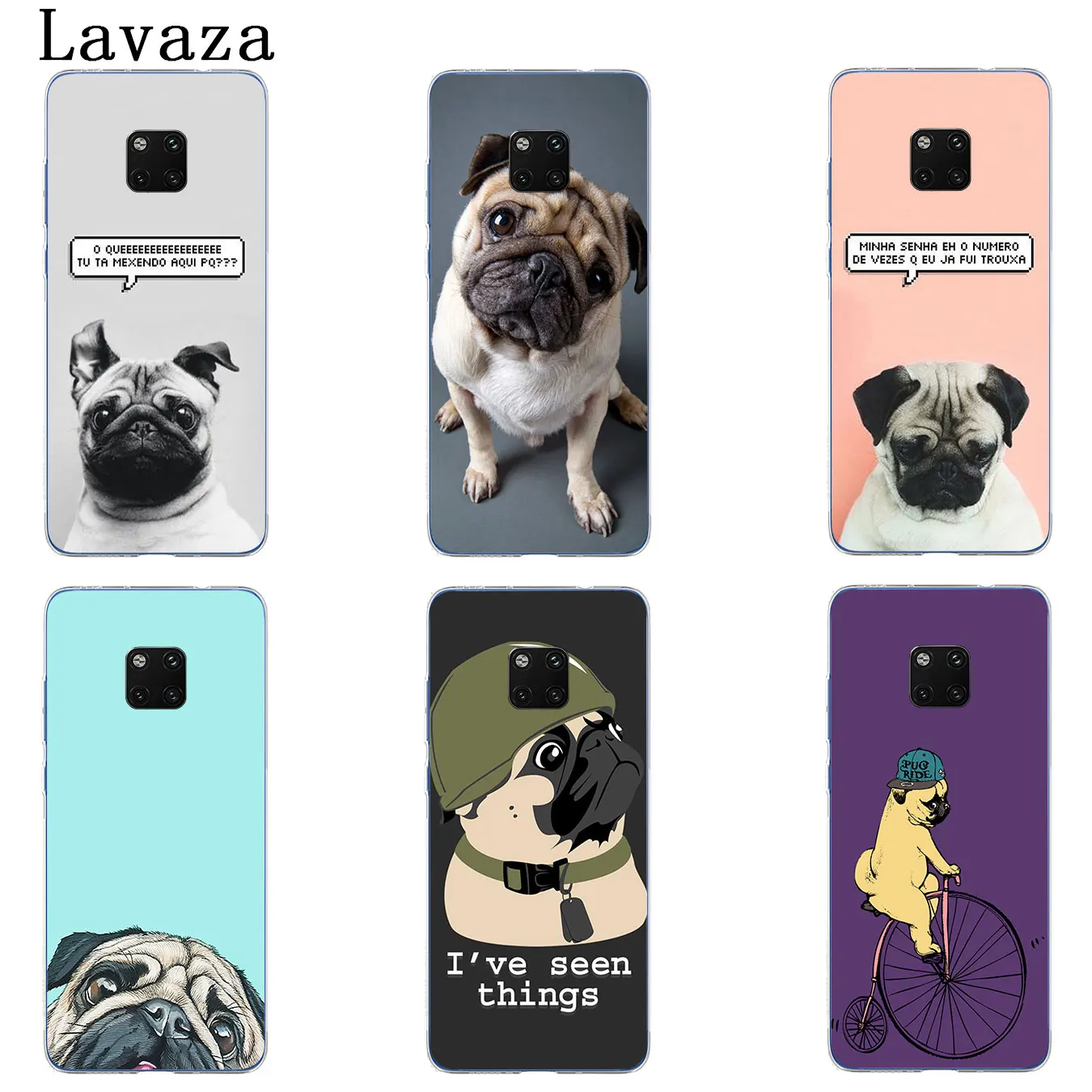 Чехол для телефона Lavaza Pug seen things dog Ride butterfly Art Для Huawei Mate 30 20 Pro 10 Lite Y6 Prime Nova 5I 4 3i 3 2i 2