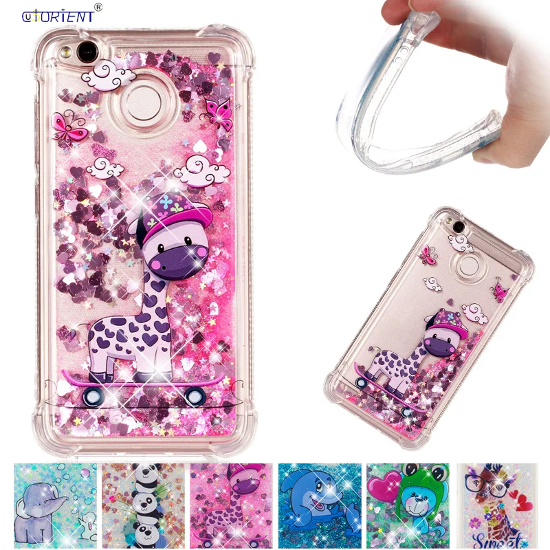 

Silicone Case for Xiaomi Redmi 4X 4 X Redmi4X Glitter Bling Liquid Quicksand Cover for Xiomi Redmi X4 Xaomi Redmi4 X Bumper Case