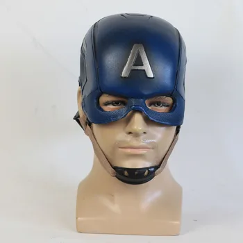 

Avenger 3 US Captain PU Mask Helmet Halloween Party Movie Props Cosplay Captain America Latex Mask Helmet