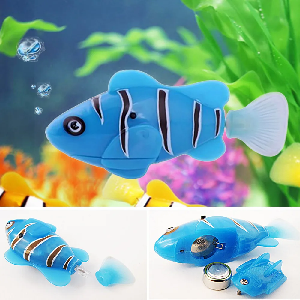 RC Fish Activated Battery Powered Robot Toy fish Robotic Pet