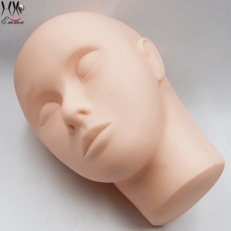 

Training Mannequin Flat Head Practice Make Up Model Eyelash Extensions