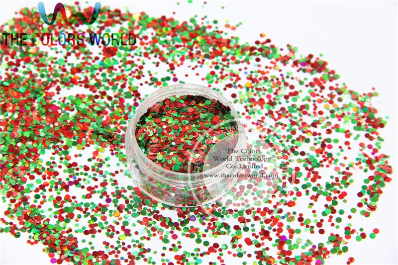 

Xmas-10 Mix shiny christmas glitter holographic colors and shapes spangles glitter for nail Art or DIY decoration 1pack=50g