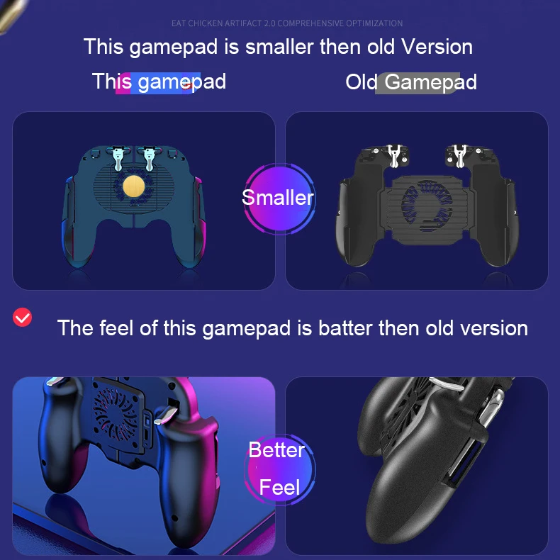 PUBG Mobile Game Controller Dzhostik Gamepad Trigger Aim L1R1 Shooter Joystick For IPhone Android Phone For Game Pad Accesorios (5)