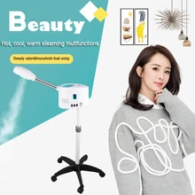 Красота спа салон пресс для холодного и горячего лица паром нано-распылитель, испаритель двойная конструкция головки отпариватель для очистки кожи уход за кожей лица опрыскиватель