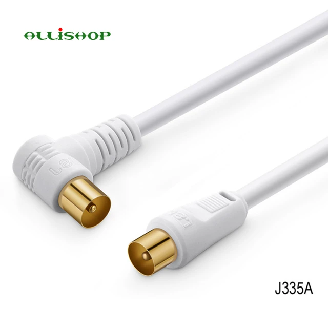 1pc RF Single Coax Cable TV RF Cable 1m 1.5m 2m RCA Coaxial Antenna Aerial  Lead Cable Male To Male White - AliExpress