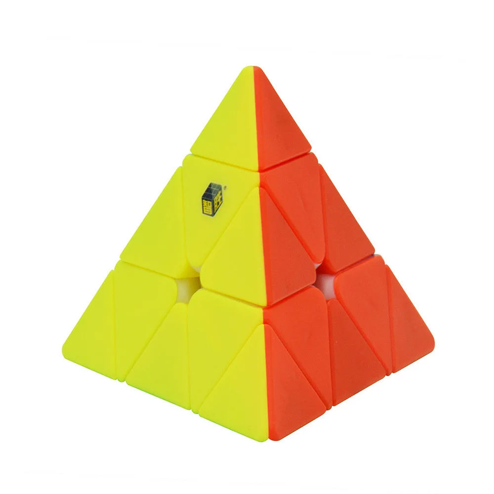 3x3x3 Yuxin HeiQiLin Pyramid 3-слойный скоростной магический куб без наклеек головоломка твист игрушка ультра-гладкая профессиональная черная Кирин 3х3