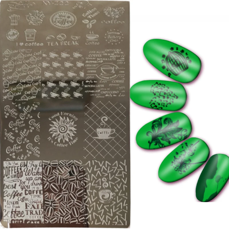 

XYZ Nail Stamping Plate Nail Beauty 3D DIY Pattern Rectangle Template Manicure Nail Art Plates