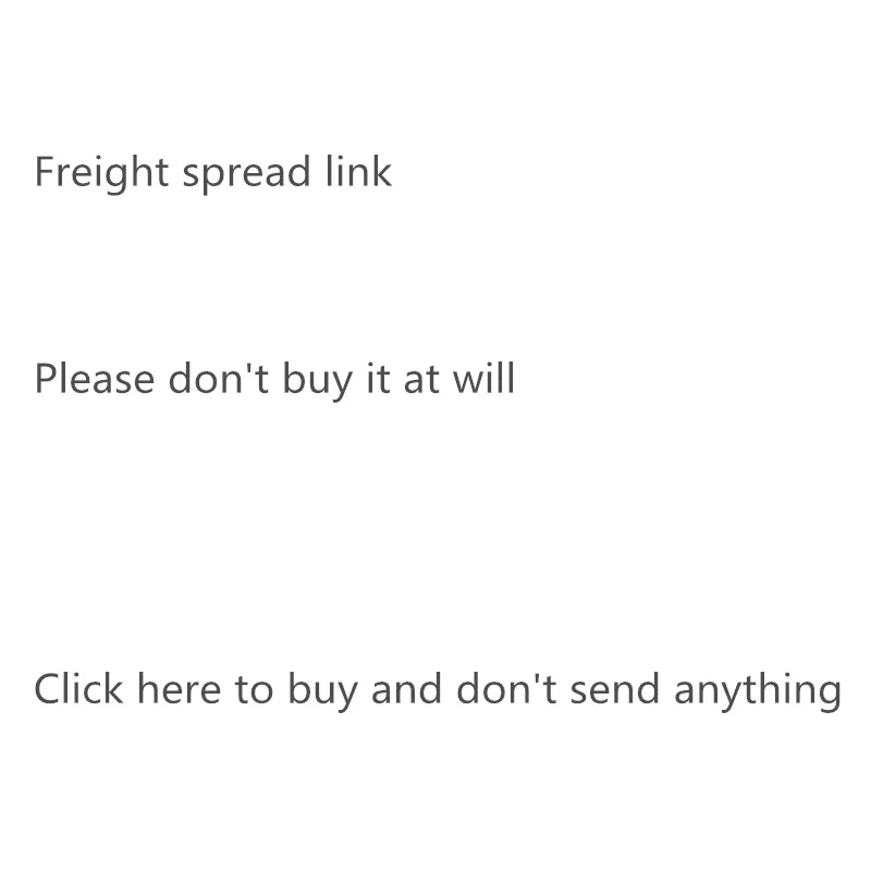 

Freight payment without any product