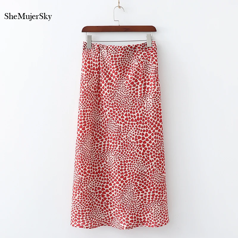 SheMujerSky/Летняя леопардовая юбка с высокой талией, юбка-русалка, юбка миди,, юбки с цветочным принтом, jupe longue