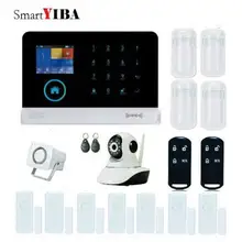 SmartYIBA Wi-Fi GSM охранное приложение-будильник контроль наблюдения IP камера RFID беспроводной GPRS Сигнализация Движения Датчик Двери наборы