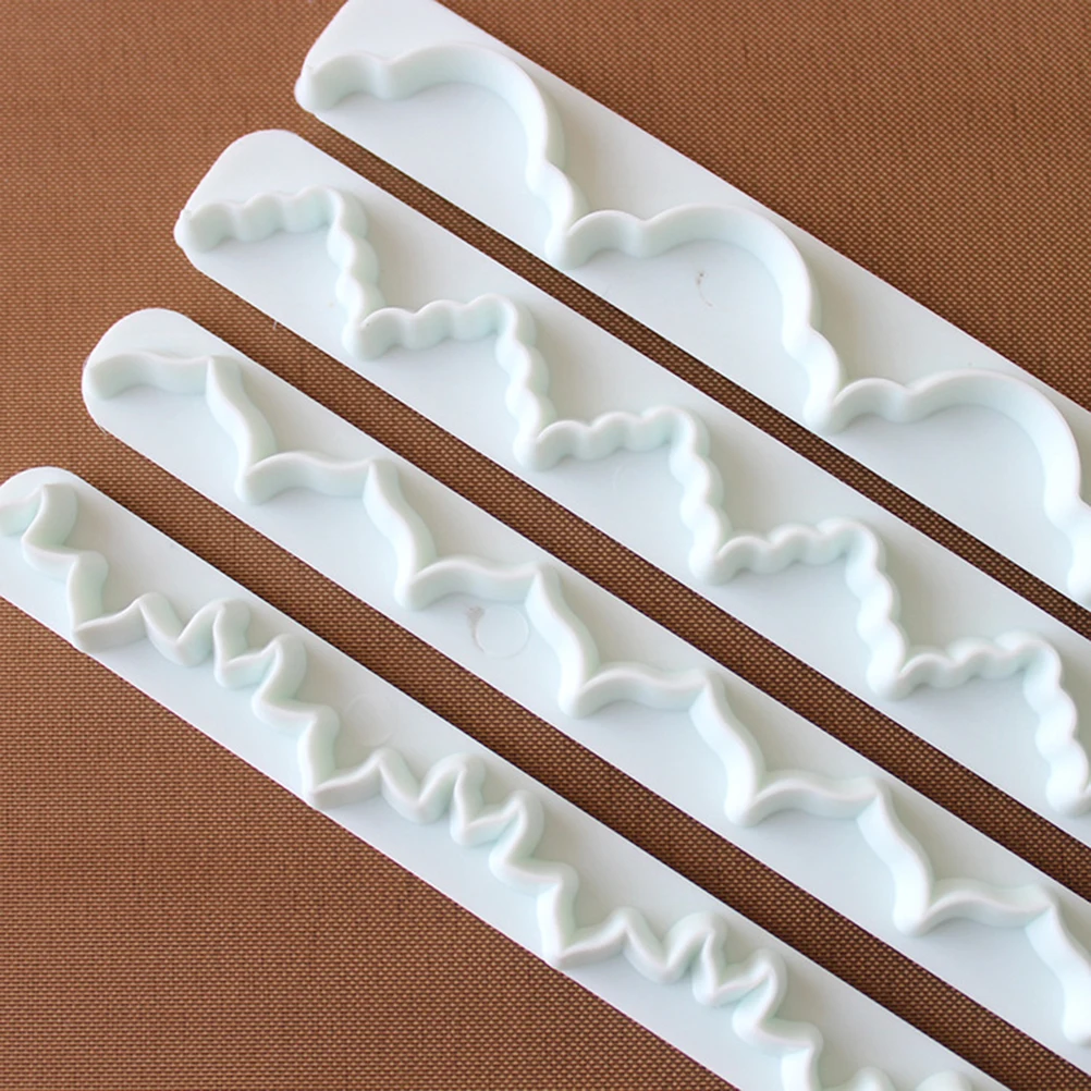 4 шт./компл. резаки для тортов декорирование горным облаком Sugarcraft прямые оборки