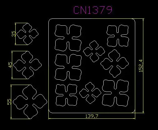 Цветок cn1379 muyu режущий штамп-новая деревянная форма режущий штамп для скрапбукинга Thickness-15.8mm