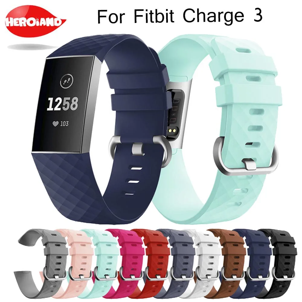 Сменный Браслет для смарт часов Fitbit Charge 3 ремешок спортивные Сменные аксессуары