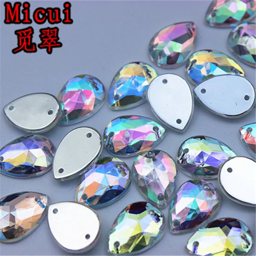 50 Green Acrylic Flatback Sewing Rhinestone Round Button 20mm Sew on beads
