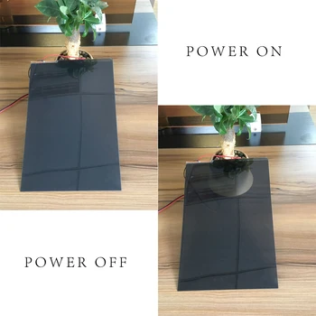 

150mmx150mm PDLC Black be customized Privacy Magic PDLC Smart Film Building /Automobile window tint Magic smart film