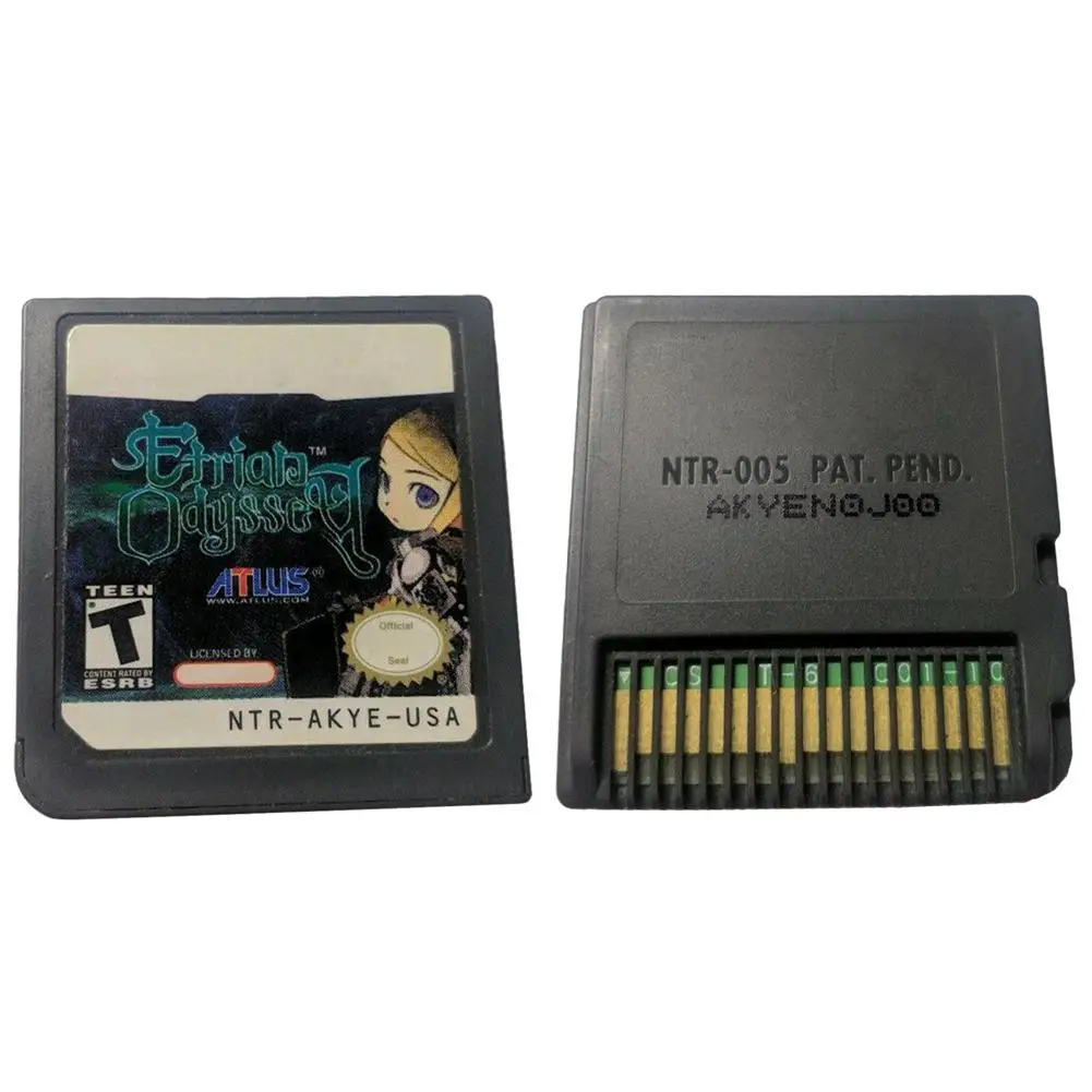 

US Version Etrian Odyssey 2007 Cartridge Game Card for Nintendo DS Consoles US Version Etrian Odyssey 2007