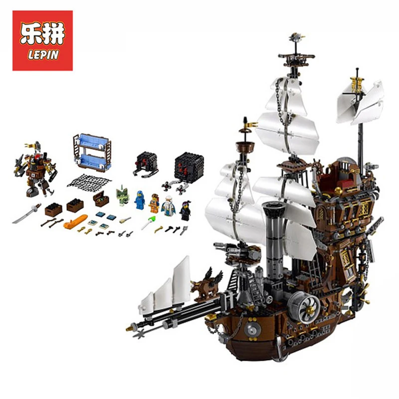 

DHL Lepin Set 16002 2791Pcs Pirate Ship Figures MetalBeard's Sea Cow Model Building Kits Blocks Bricks Kid Toys Compatible 70810